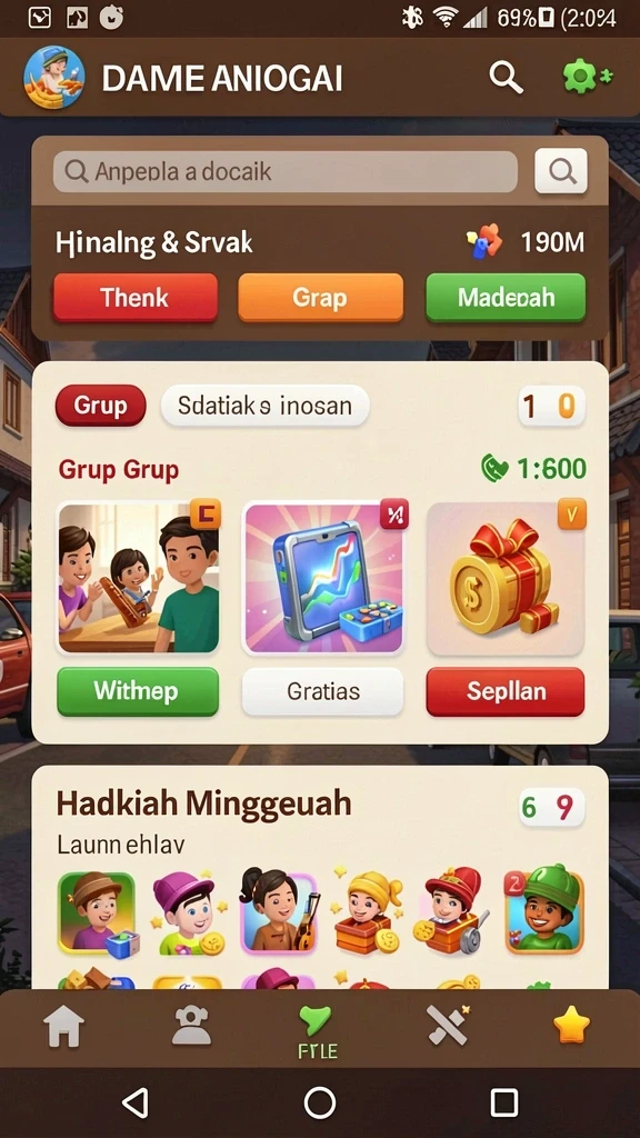 Tampilan antarmuka yang sederhana dan menarik.
