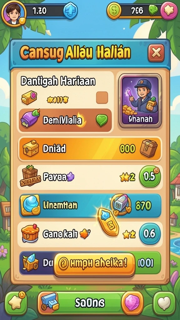 Karakter-karakter yang beragam dan unik.