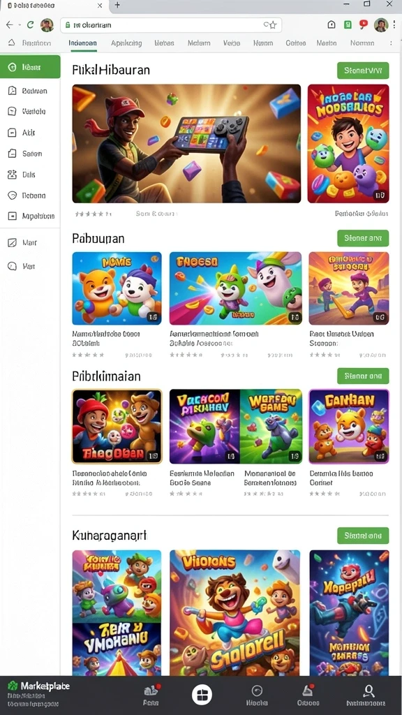 Screenshot menunjukkan tampilan grafis yang memukau.