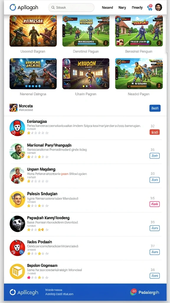 Tampilan karakter utama di dalam game.