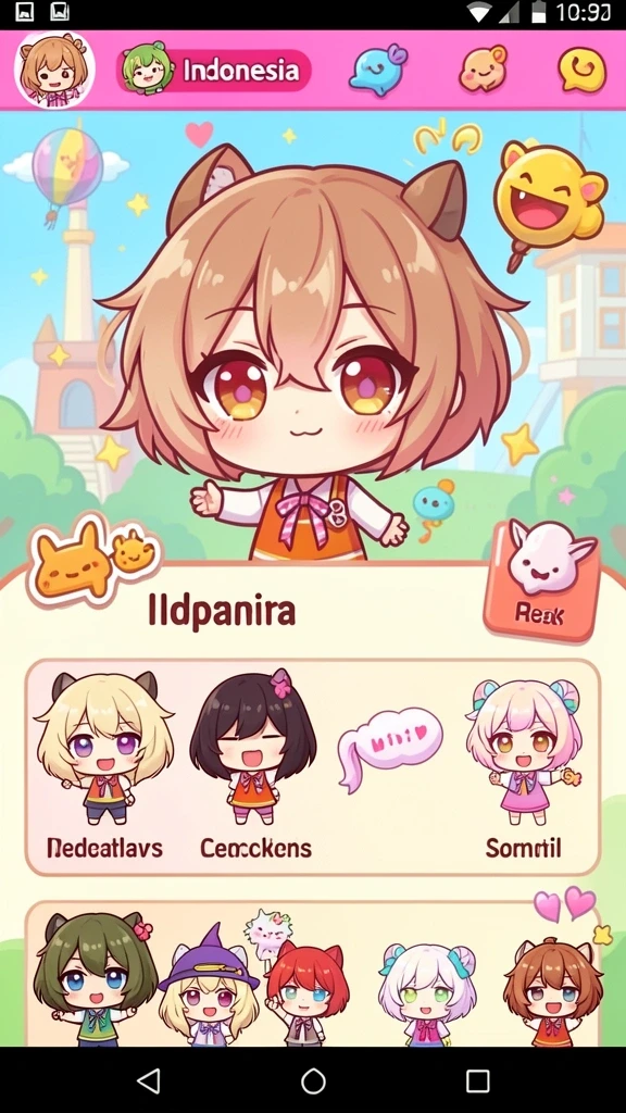 Tampilan antarmuka game yang menarik dan intuitif.