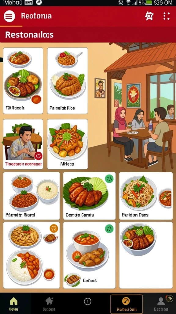 Tampilan antarmuka yang menarik dan user-friendly.