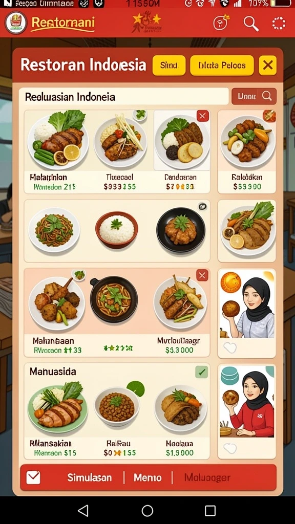 Layar permainan saat bertanding di mode multiplayer.