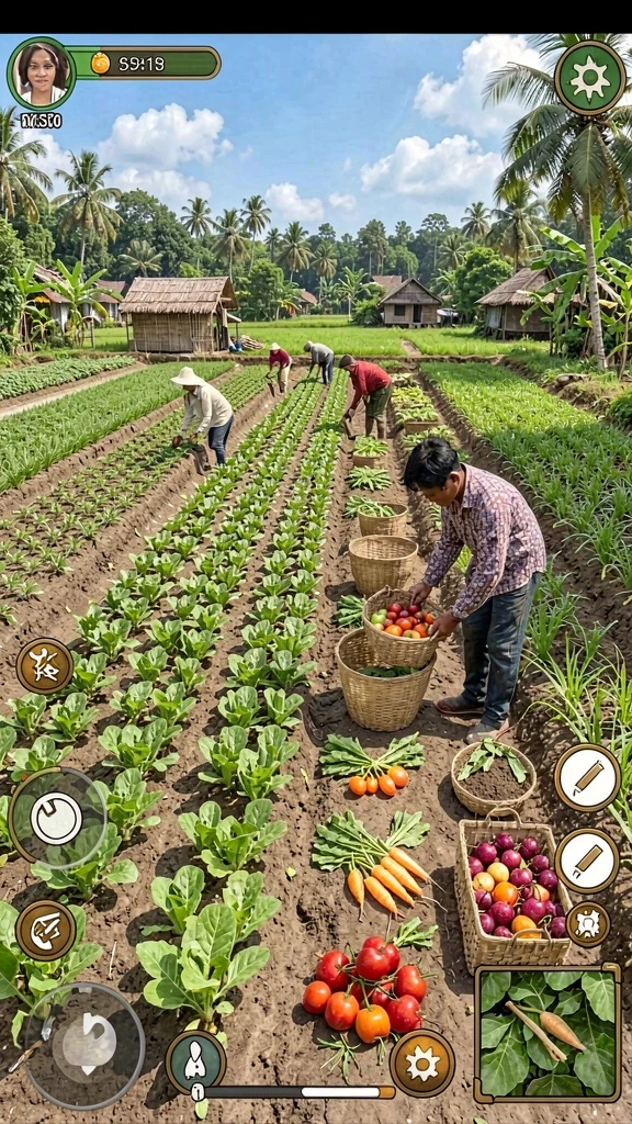 Antarmuka yang intuitif memudahkan navigasi di dalam game.