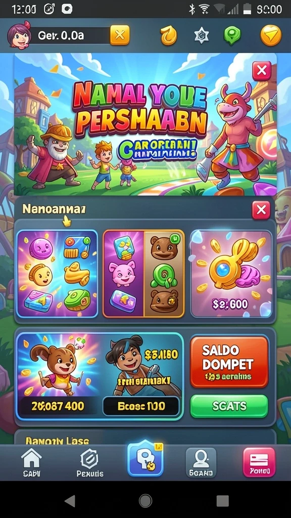 Berbagai karakter unik untuk dipilih.
