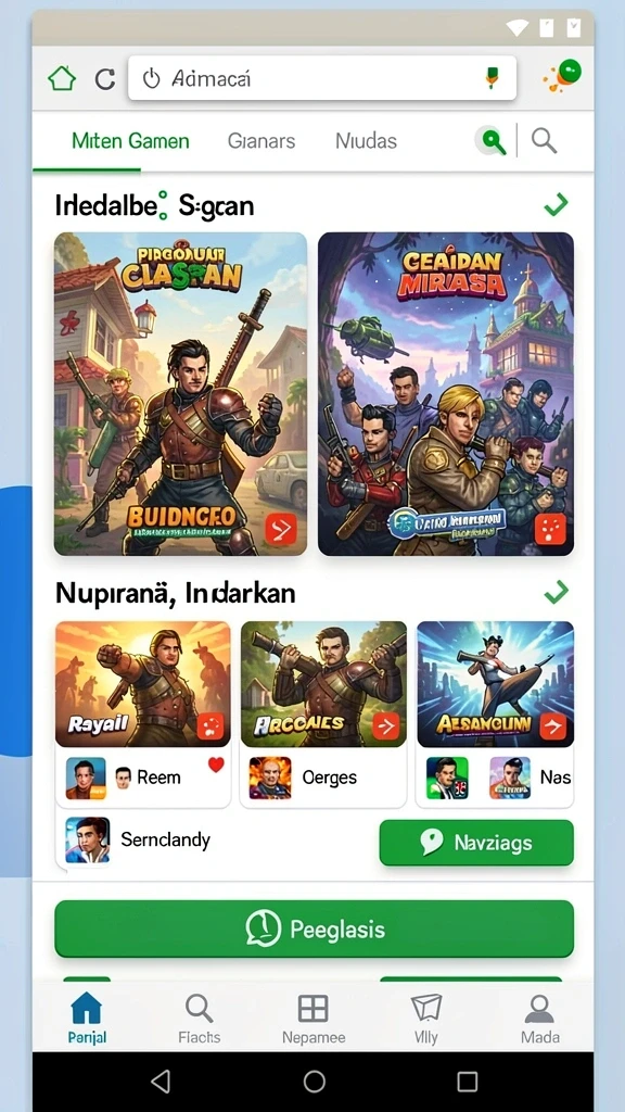 Screenshot dari aksi seru dalam permainan.