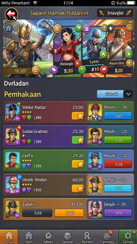 Tampilan antarmuka yang user-friendly.