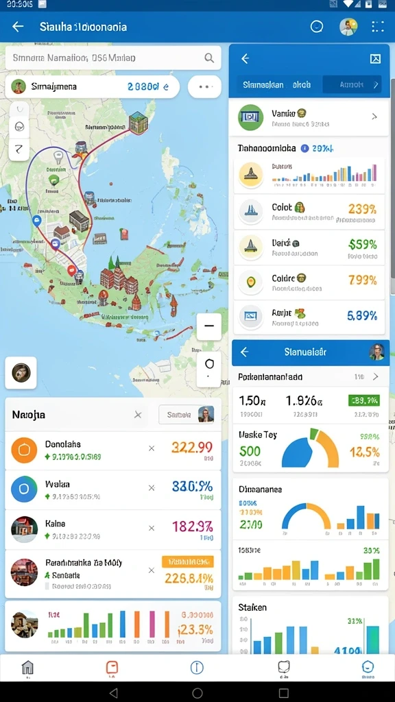 Tampilan antarmuka LUCKYMINO yang menarik dan cerah.