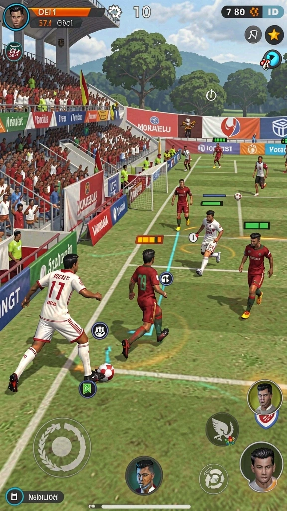 Pengguna sedang berinteraksi dalam mode multiplayer.