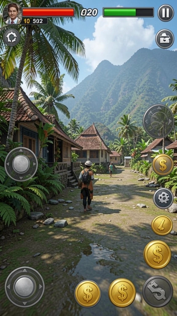 Level permainan yang variatif dan mendebarkan.