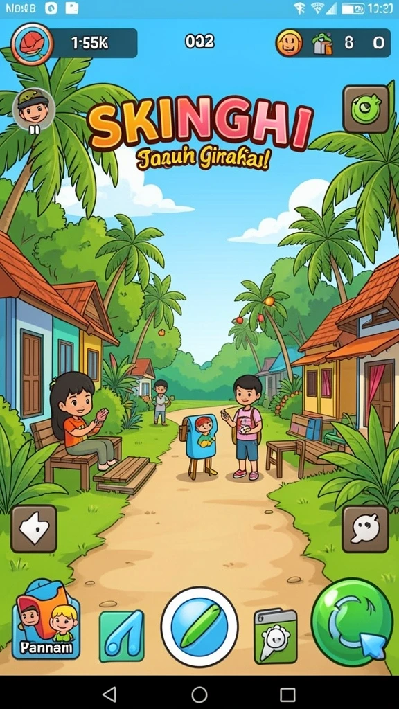 Tampilan utama RAJAKING dengan antarmuka yang user-friendly.