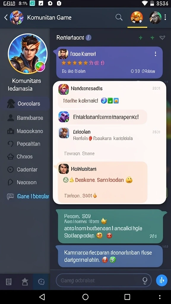 Karakter yang dapat disesuaikan dengan beragam pilihan.