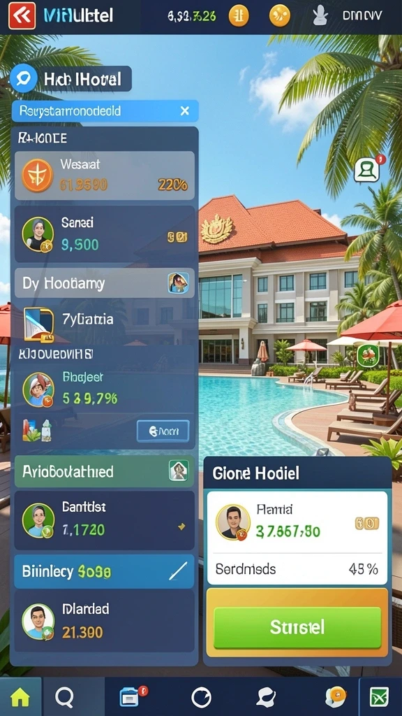 Screen 3 memperlihatkan tantangan level yang mendebarkan.