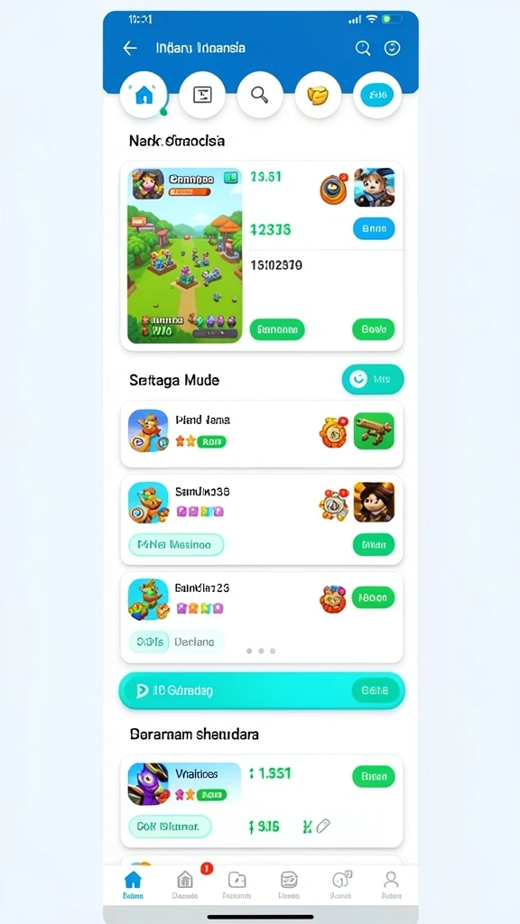 Berbagai pilihan permainan yang seru dan menguntungkan.