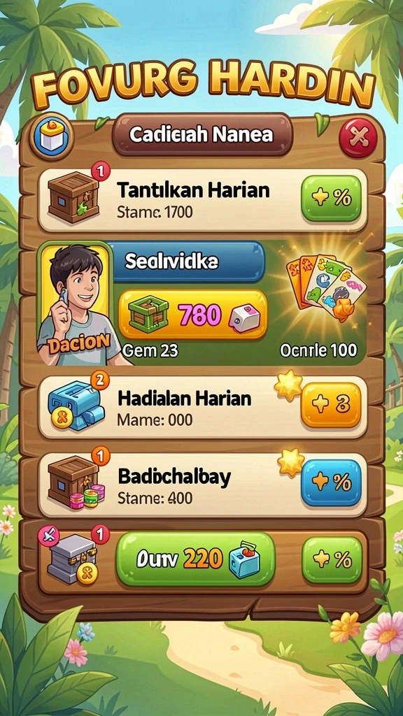 Mode permainan yang beragam dan penuh tantangan.
