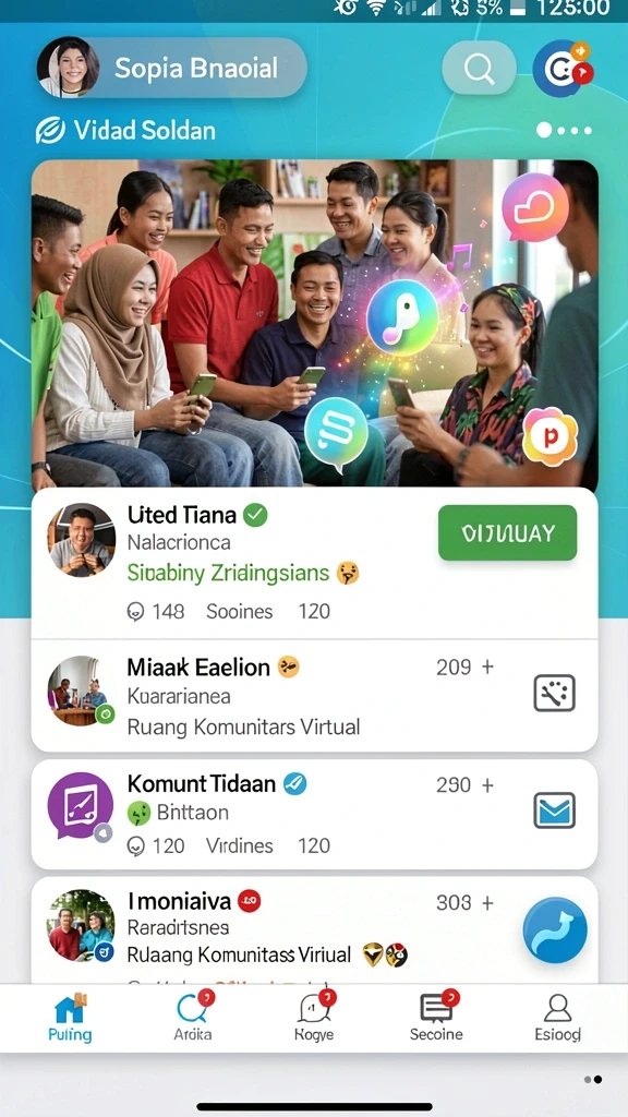Pengguna menikmati pengalaman bermain yang seru.